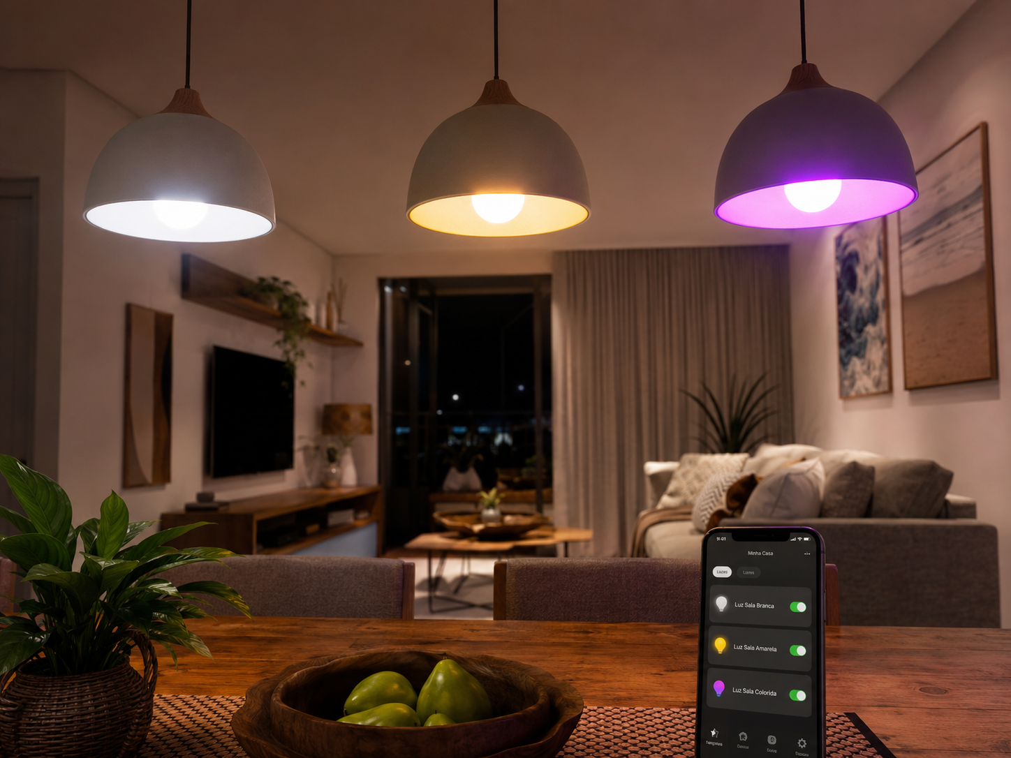 lâmpada inteligente wi-fi 2026 básica intermediária e premium